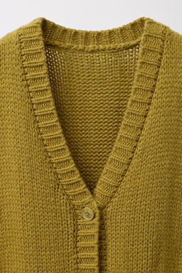 LIMITED EDITION WOOL BLEND KNIT CARDIGAN - Zara фото 9