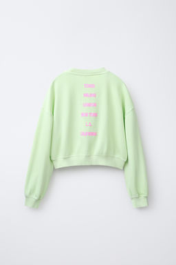 SLOGAN SWEATSHIRT AND BERMUDA SHORTS SET - Zara фото 3