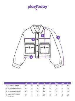 Куртка PlayToday для девочки из экокожи черная  фото 10