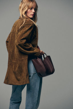 MINI CITY BAG WITH TOPSTITCHING - Zara фото 2