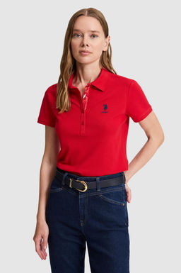 Kad_n K_rm_z_ Polo Yaka Basic Ti__rt