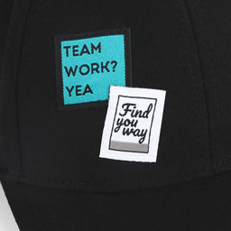 Кепка мужская Team Work, чёрная, р-р 56
