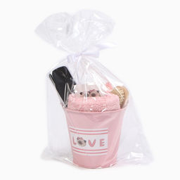 Набор подарочный «Этель» Love, полотенце, мочалка, щётка