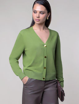 Жакет тонкой вязки из вискозы с нейлоном