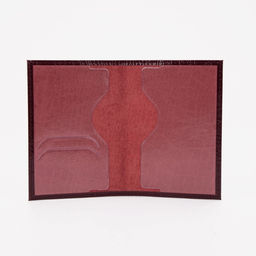 Обложка для паспорта, бордовая