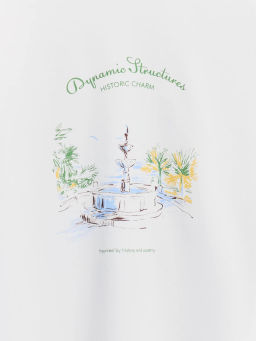 Футболка с принтом из 100% хлопка ZR2605043403-5 / Zarina  фото 10