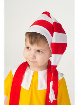 Карнавальный костюм «Буратино», 5-7 лет, колпак, курточка, шарфик, бриджи, рост 122-134 см