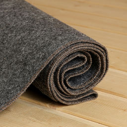 Коврик - лежак для бани и сауны с вышивкой «Банный рай», 180×60 см, экофетр, войлок, тёмный, «Добропаровъ»