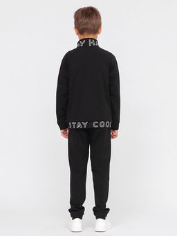 CRB wear/!CWJB 90110-22 Комплект для мальчика (толстовка, брюки),черный/Ex.Cherubino  фото 5