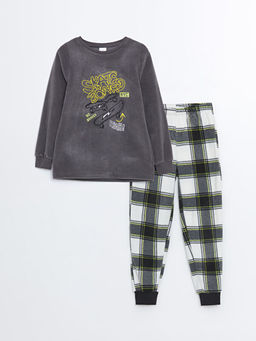 Bisiklet Yaka Polar Erkek ?ocuk Pijama Tak?m?