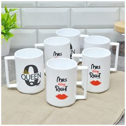 Набор кружек QUEEN&MRS RIGHT 6шт 380мл