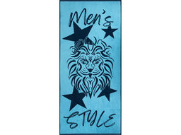 6с102.411ж1 Стиль льва(т.синий2) Полотенце махровое 67х150см