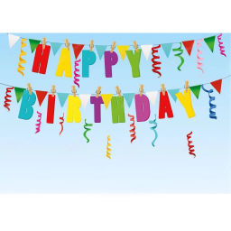 Цена за 6 шт. Набор для оформления "Натуральные прищепки" (10 прищепок 4,5 см, веревка 2м)