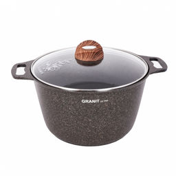 ЛА_АП_GRANIT ULTRA (original) Кастрюля 8,0л со стекл крышкой, арт. кго82а