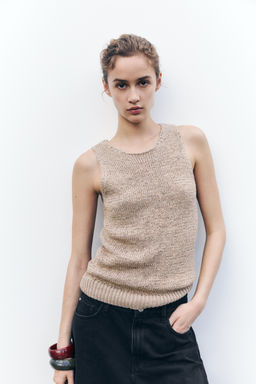 RUSTIC KNIT TOP - Zara фото 10