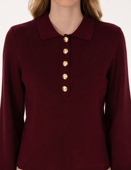 Vi_ne Slim Fit Polo Yaka Kazak