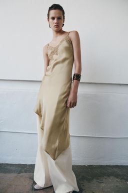 ZW COLLECTION ASYMMETRIC SATIN DRESS - Zara фото 15