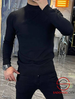 Мужская водолазка однотонная - Bruno фото 2