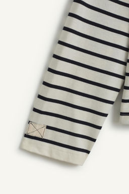 STRPPD TSHRT CRDS / Blanco / Marino - Zara фото 10