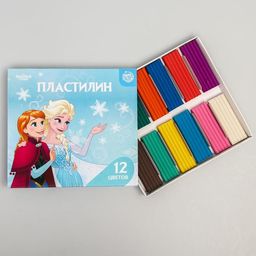 Пластилин 12 цветов 180 г Эльза и Анна, Холодное сердце - Disney фото 4