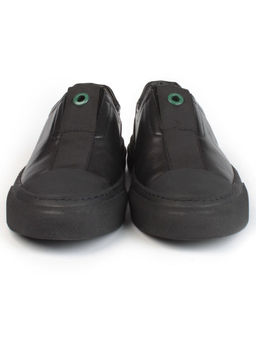 03-0121-1 BLACK Кроссовки мужские (натуральная кожа) - Фабричный китай фото 6