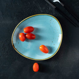 Блюдо для подачи Magistro «Церера», 18.2×16.3 см, фарфор, голубое