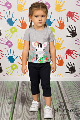 Велосипедки с лайкрой М21418Лв Синий