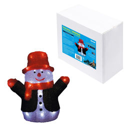 ULD-M2730-024/STA WHITE IP20 SNOWMAN Фигура светодиодная Снеговик, 27*30см, 24 светодиода. Белый свет. Провод прозрачный. TM Uniel