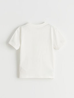 Regular Fit Bask?l? Erkek ?ocuk Ti??rt