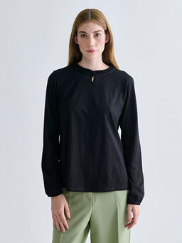 F?rf?rl? Bisiklet Yaka Bluz