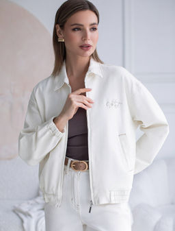 VILATTE / Бомбер из эластичного денима