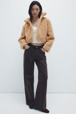 Chaqueta cropped de borreguito - H&m фото 4