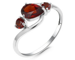 Кольцо, гранат, Элиза