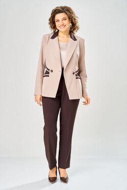 Костюм Anastasia Mak 1315 коричневый+пудра  фото 5