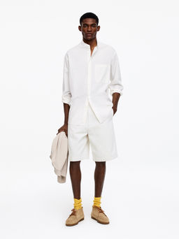 Pantalones cortos de lino y algod?n relaxed fit - H&m фото 3