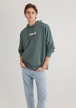 Mavi Logo Bask?l? Yesil Sweatshirt  фото 3