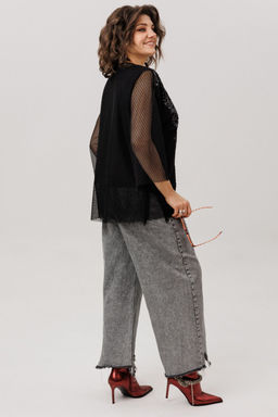 Блуза ANELLI 1781 черный авантюрин  фото 5