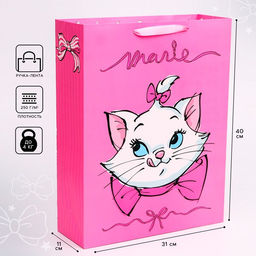 Пакет подарочный, 31×40×11 см, упаковка, Коты Аристократы