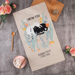 Полотенце ЭтельПушистого счастья 40х73 см, 100% хлопок, саржа 190 гр/м2