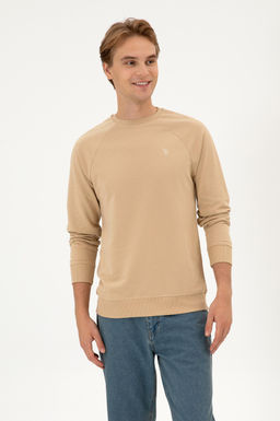Erkek Kum Basic Sweatshirt Sepette S_rpriz _ndirim