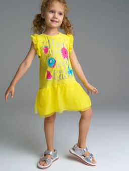 PlayToday / Платье трикотажное для девочек  фото 3