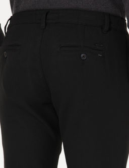 Siyah Slim Fit Kanvas Pantolon