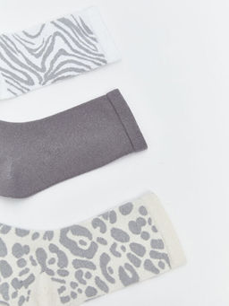 Desenli Kad?n Soket ?orap 3l?