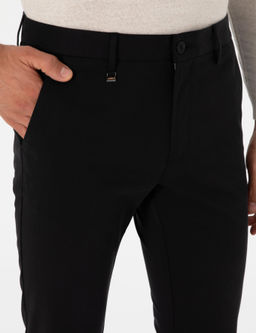 Siyah Slim Fit Kanvas Pantolon - Cacharel фото 5