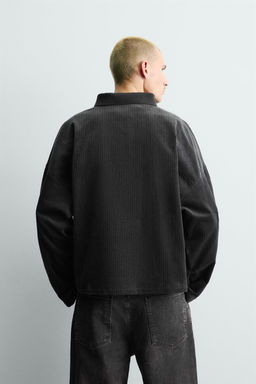 EMBROIDERED CORDUROY POLO SHIRT