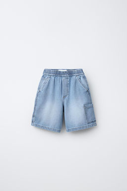BERMUDA DENIM BAGGY CARPENTER / Azul