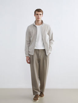 Standart Kal?p Dik Yaka Erkek Mont