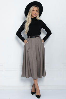 Юбка Уверенная грация (светло-коричневая) Ю11477 - Lt collection фото 4