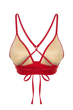 TRENDYOLMILLA Turuncu Ucgen Push Up Dokulu Bikini Ustu TBESS21BU0010  фото 42