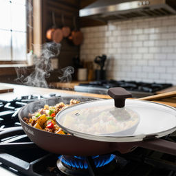 Сковорода с крышкой 24 см TalleR TR-44131 Гранит